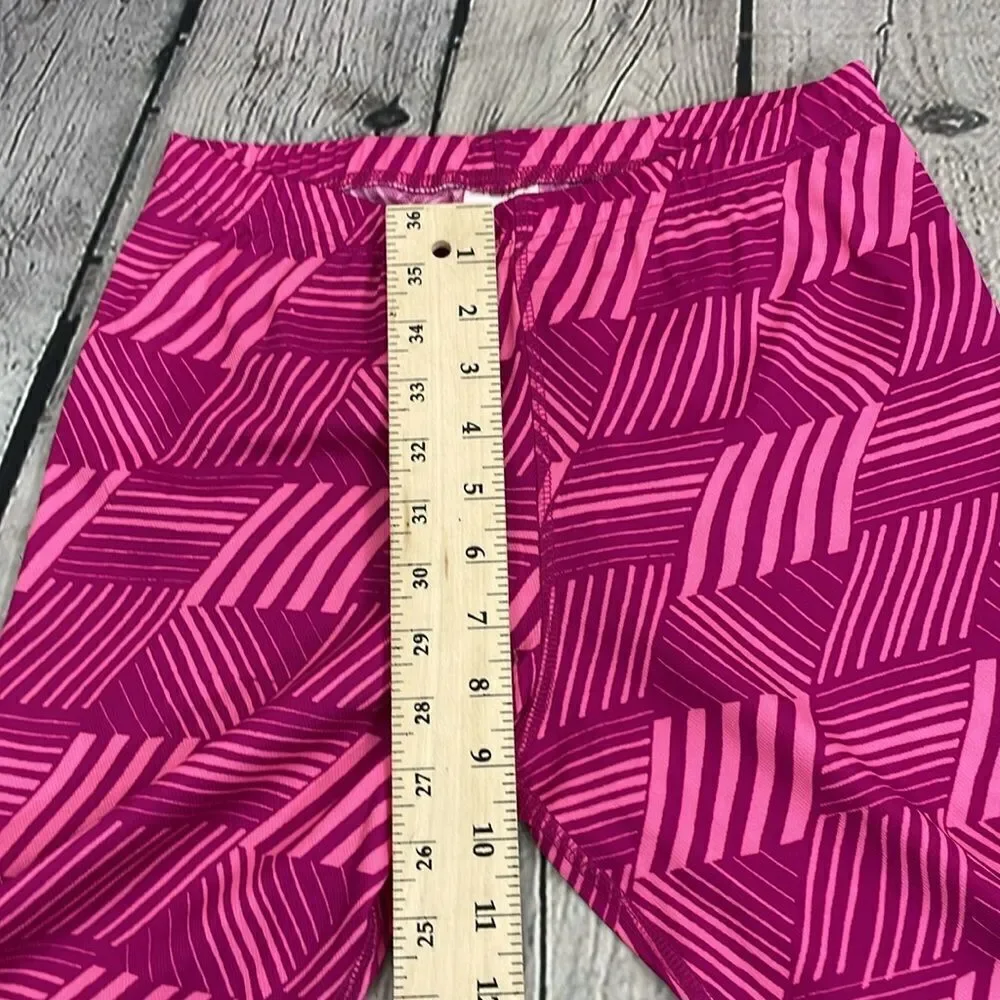 Lands’ End Pull on Long Leggings Bright Pink size L